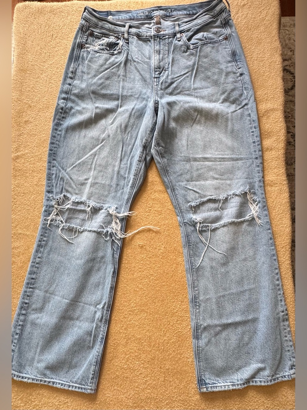 American Eagle Outfitters Light Blue Distressed 90’s Boot Cut Jeans